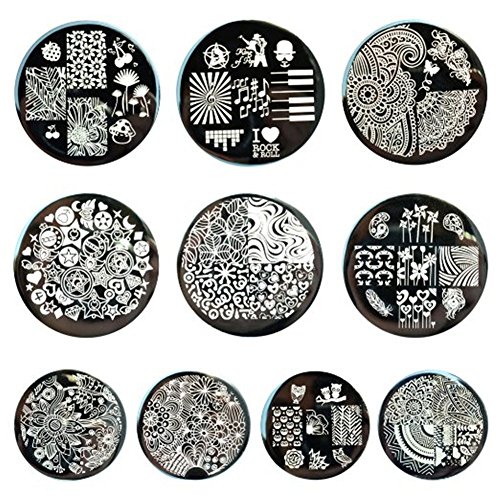 Born Pretty 10 PCS Nail Art Stamp Template Image Plates BP46-55