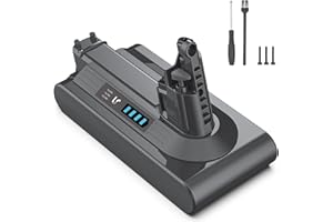 Keenstone Batteria per Dyson V10 SV12 8000mAh Dyson V10 SV12 Batteria per Cyclone V10 Animal V10 Absolute V10 Motorhead V10 Fluffy Aspirapolvere