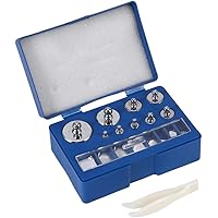 Zunate Fdit Kalibriergewicht,Präzision Kalibrierung Grammwaage Gewicht Set mit Kalibriergewicht Pinzette,17 Stücke 211…