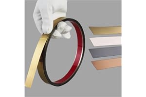 WZERHO Flexible Zierleiste Selbstklebend Gold Wandleisten Selbstklebend Zierleisten Selbstklebend Wand Chromleiste Selbstklebend,Spiegelstreifen Selbstklebend,für Wand,Spiegel,Möbeldekor 8m