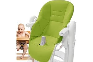 YOUANY Housse Chaise Haute Pour Bébé,Housse En Cuir PU Pour Chaise De Salle À Manger Pour Bébé,Coussin Chaise Haute Bébé,Multifonctionnelle Housse Siège Souple Convient À La Chaise Haute Peg Perego Tatamia