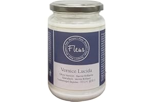 FLEUR DESIGNER'S PAINT | Vernice Protettiva, 0,330 litri, Trasparente Lucida, Base Acqua, Monocomponente. Alta Resistenza, Non Ingiallisce ed Essiccazione Rapida, Made in Italy
