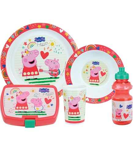 Piatto Piccolo Koziol CONNECT PEPPA PIG | Per Bambini 6+ Mesi | Infrangibile E Lavabile In Lavastoviglie | Plastica Biocircolare