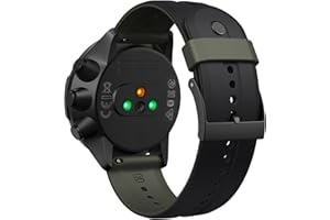 ANBEST 24mm paski Kompatybilny z Suunto 9 Baro/Suunto 9/Suunto 7 pasek, zapasowa sportowa silikonowa bransoletka do Suunto D5/Suunto Spartan Sport Wrist HR Band