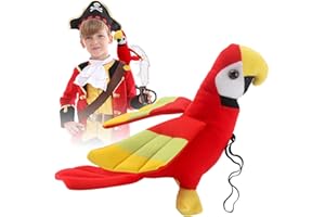 TIVUNORON Accessori Per Costumi Da Pirata Pappagallo Impagliato, Pappagallo Pirata, Pappagallo A Spalla, Modello Di Pappagallo, Per Halloween Accessori Pirata Per Halloween Accessori Pirata, Cosplay