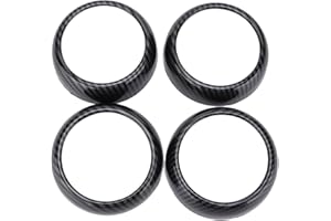 Aramox Air Conditioning Vent Trim Fit for Smart Fortwo/Forfour 453 2015‑2021, Carbon Fiber Style Air Vent Covers Trims Replacement