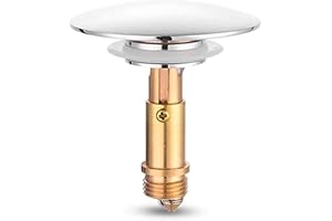 Pop Up Klicka Clack Sprung Plug Stoppare, Badrum Handfat Handfat Avlopp Plugg Stoppare, Avfall Tryckknapp Mässing Slitsad Plu