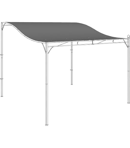 casaya sonnensegel ersatzdach Outsunny für Pergola 297 x 243 cm für 3 x 2,5 m Pavillon Beige Finch Hattons Luxury Tented compatibility::International::9900 Style:Cross