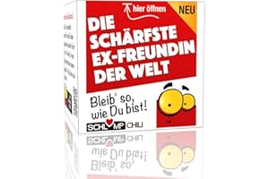 Schlump-Chili EX-FREUNDIN Geschenk Set⎥Die schärfste Ex-Freundin der Welt - Ein witziges lustiges Ex-Partner Präsent für die Ex-Frau oder Freundin⎥zur Trennung⎥für geschiedene Paare & Pärchen⎥für Damen oder Freundin⎥zur Trennung⎥für geschiedene Paare & Pärchen⎥für Damen