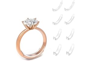 CHDZSW 8 Stück Ring Verkleinerung,Ring Verkleinern zu Groß Ringeinlage, Ringeinlage zum Verkleinern, für lose Ringe, passend für alle Ringe, unsichtbarer Ringgrößenversteller (Frauen/Männer)