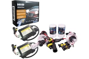 PolarLander 1 Paio Kit Xenon Nascosto CANBUS Faro per Auto Slim Ballast Lampadina allo Xeno Conversione Ballast H1 Temperatura di Colore 12000K