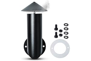 KETOFA 𝟐𝟎𝟐𝟑 𝙐𝗽𝒈𝒓𝒂𝒅𝒆𝒅 Pellet Grill Smoke Stack Chimney Replacement for Pit Boss Traeger Camp Chef, Replacement Stack Smoker Kits with Umbrella, Gasket, Screw, Locking Washer & Washer