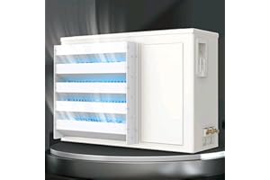 OVERSOLD88 Mini Split Air Conditioner Cover for Outside Units, Air Conditioning Deflector Air Vent Cover, Change the wind direction, Protection Fence for AC Condenser Compressor, Air Vent Louver Screen