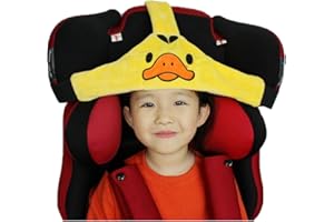 MINGZE Soporte de Cabeza de Asiento de Coche de bebé niño, posicionador de sueño Seguro y Acogedor de Coche, cinturón de sujeción de Asiento de Seguridad Ajustable, cinturón de Seguridad (Amarillo)