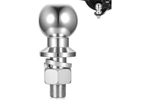 KEBITEDAMAI Sfera di Attacco per Rimorchio, 50mm Gancio Traino per Trattore Sicura, 3,5T Sfera di Traino Bulloni con Testa Sferica per Barra di Trainos, Gancio di Trainos per Auto Camion Rimorchi Trattori