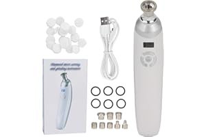 BHDK Macchina portatile per microdermoabrasione a diamante, attrezzatura professionale per la cura della pelle del viso con 8 punte per microdermoabrasione, attrezzatura per la rimozione dei punti neri