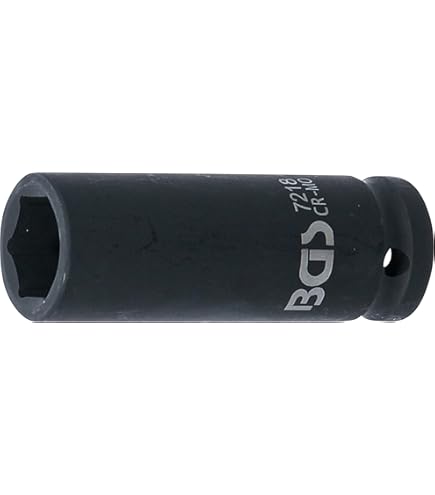 Douille à Choc 3/8" 6mm Profonde 65mm - Acier Chrome-Molybdène - Pour Clé Dynamométrique Électrique
