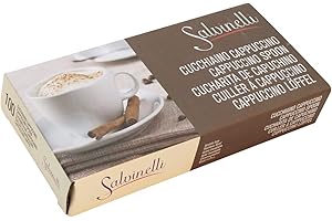 Salvinelli 100 Pezzi Modello Rimini Cappuccio Cucchiaio, Acciaio Inossidabile, Stainless Steel, 30 x 30 x 30 cm