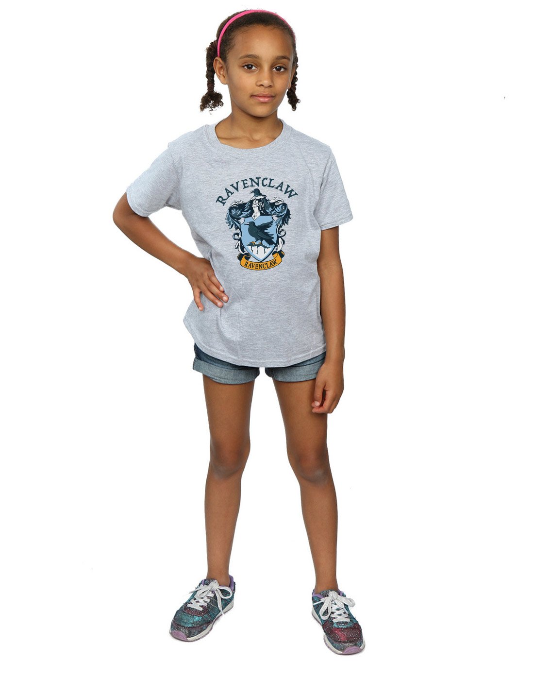 Absolute-Cult-Harry-Potter-Mdchen-Ravenclaw-Crest-T-Shirt