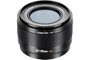 7artisans AF 25 mm F1.8-objektiv för Sony E (APS-C) – lätt vidvinkelobjektiv med STM-AF, metallbajonett och F1.8 för A6700, A