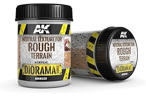 AK Interactive : Pasta Terrains Texture Terreni Irregulari – 250 ml – Producto base (crilico)