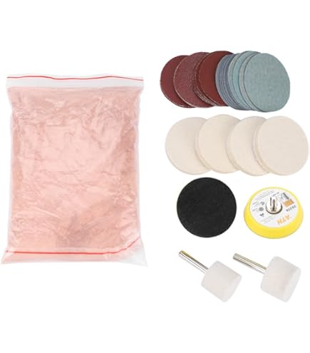 Kit Di Lucidatura Del Vetro All'ossido Di Cerio Da 8 Pezzi Da 120 G Dispositivo Di Rimozione Dei Graffi Profondi Per Parabrezza E Finestrini Composto Lucidante Premium - Foto 12