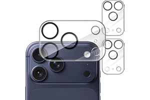 ‎JETECH JETech Osłona Obiektywu Aparatu dla iPhone 17 Pro Max 6,9 Cala, 9H Szkło Hartowane, Antyzarysowania, Przyjazny dla Etui, Nie Wpływa na Nocne Zdjęcia, HD Przejaśniać, 3 Sztuki (Przezroczyste)