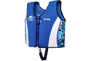 WYTbaby Kids Swim Float Vest Neoprene Swimming Training Jacket Toddler Boys Girls Buoyancy Swimwear Learn to Swim, 2-3 Years