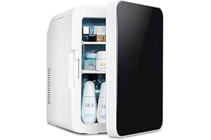eklipt Fullwatt Mini Kühlschrank, 10 Liter mit Kühl- und Heizfunktion, 2 in 1 Tragbare Elektrische Gefrierbox Klein Gefrierschrank für Auto, für Hause Büro Camping und Auto (10L&Schwarz)