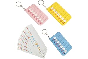 SETOFI 3pcs to Do List Checklist Board, Chore Chart Memo Board Reusable Schedule Board Daily Planning Tool Keychain