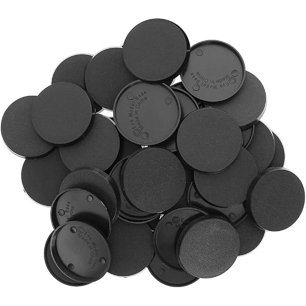 50 Bases Rondes Evemodel Pour Wargames - 60/80/90/100mm | Socles Miniatures Warhammer, Jeux De Table
