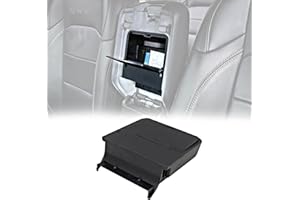 JHD-TOGO Jeep Wrangler JL One-Touch Hidden Storage Console Box, Modern Center Console Box, Black