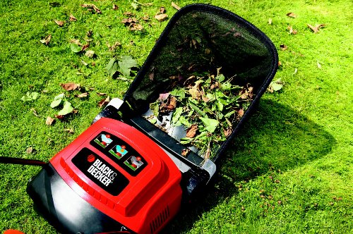 Black+Decker 600W Elektro-Rasenlüfter, zur ganzjährigen Rasenpflege, 30cm Arbeitsbreite, 3 Arbeitshöhen, GD300, schwarz orange - 2