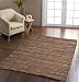 Produktbild Homescapes Leder Hanf Teppich Madras 90 x 150 cm braun aus recycelten Echtlederstreifen und Hanffasern