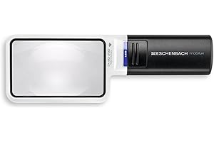 ESCHENBACH OPTIK Lupa ręczna lupa z oświetleniem LED mobiluxLED Powiększenie: 3x rozmiar soczewki: 90 x 54 mm