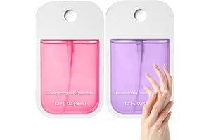 SHENGQIU 2pcs Mist Hydrating Hand San/itizer Spray for Adults,Power Mist Hand Saniti/ser Mini for Travel,Ha/nd Saniti/ser Mini,Spray Ha/nd San/itiser,Small Han/d Sanit/iser(Lavender,Strawberry)