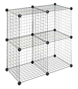 Whitmor 6070-1723 4 Aufbewahrungswürfel, Schwarz: Amazon.de: Küche