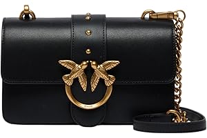 Pinko Love Bag Mini shoulder bag in black and gold