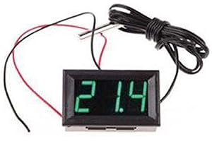 WINWILL New 12V LED Display Digital Temperature Meter -50 - + 110 Celsius Thermometer Sensor