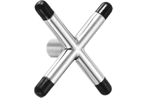 PATIKIL Billardbrückenkopf, Cross Pool Queue Stick Brücke Schrauben Metall Billard Zubehör mit Gummimanschetten für Billardtisch