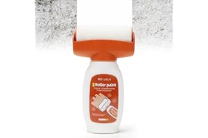 TUTAMAZ Pintura para retoques de pared, color blanco, 500 g, rodillo 2 en 1, rodillo para reparación de pared, rodillo con pasta de reparación de pared, rodillo para arañazos de pared, pintura de graffiti