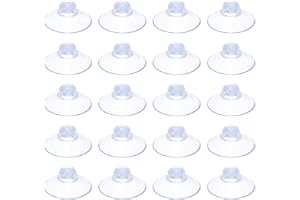 PATIKIL Sugkoppar 30 mm/1,2 tum 20-pack PVC sugproppar utan krokar