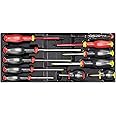 USAG U05190762 - 519/324B - Assortment of screwdrivers in plastic tray (11 pcs.)