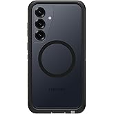 OtterBox Samsung Galaxy S25+ Defender Serisi XT Şeffaf Mıknatıslı Kılıf - Koyu Taraf (Siyah)