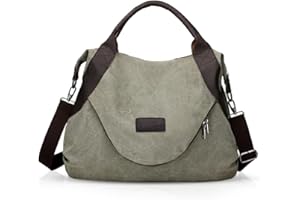 NICOLE & DORIS Damen Canvas Handtasche Segeltuch Taschen Schultertasche Damen Henkeltasche Hobo Tasche Umhängetasche