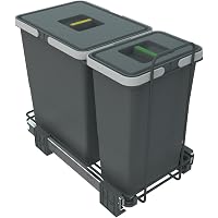 Elletipi Ecofil PF01 44B2 Einbau-Mülleimer 2x24L - Küchenabfallsammler