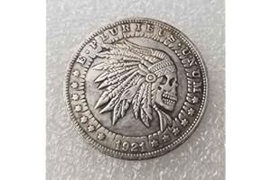 YunBest Morgan Pièces de Monnaie en Argent – 1921 Hobo Nickel – Old Coin Collecting-Silver Dollar USA Old Morgan Dollar – Argent plaqué Old Crafts Coin BestShop