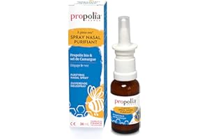 PROPOLIA - Spray Nasal Purifiant - Propolis Bio / Sel de Camargue / Eucalyptus Bio / Thym Bio - Assainit et dégage les voies nasales - Enfants et adultes - Fabriqué en France - 20 ml