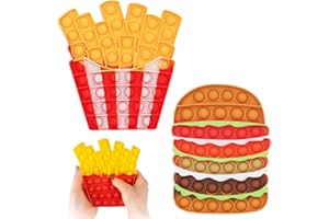 NJCXOLA 2pcs Silikon-Stressabbau-Spielzeug, Push Bubble Sensory Toy Silikon Popping Spielzeug Stress Relief Weihnachten Geburtstag Geschenk