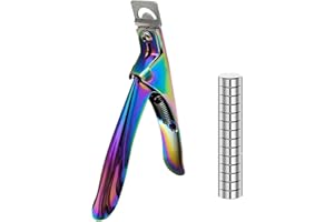 Goiern Tagliaunghie finte con magneti, tagliaunghie in gel professionale, tagliaunghie in gel, tagliaunghie manicure, tagliaunghie artificiali (arcobaleno)